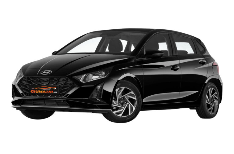Hyundai i20 Hybrid disponibile a noleggio presso Giumathi